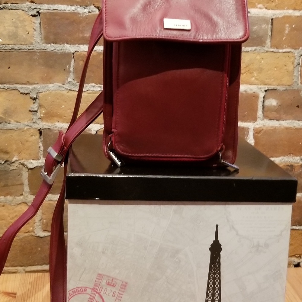 EUC Perlina MAROON CROSSBODY BAG